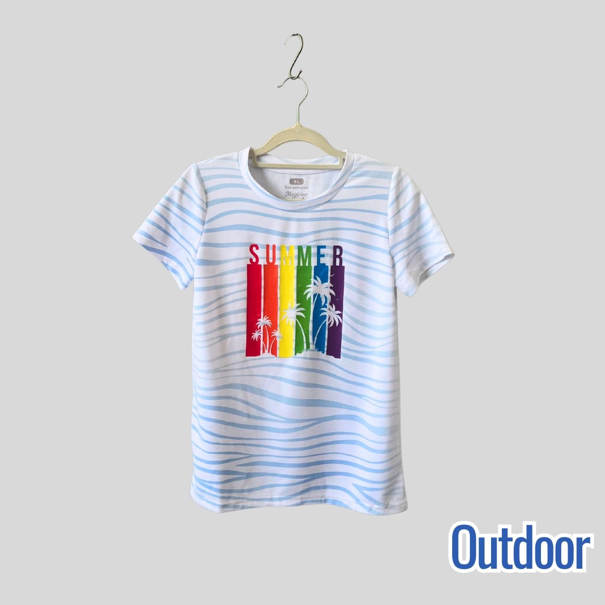 Summer Sun - Activated Color - Changing Shirt – Water Ripple | Magic Apparel & Gifts by Magivine