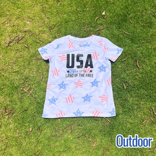 Sun - Activated Color Changing USA Flag Star T-Shirt | Magic Apparel & Gifts by Magivine