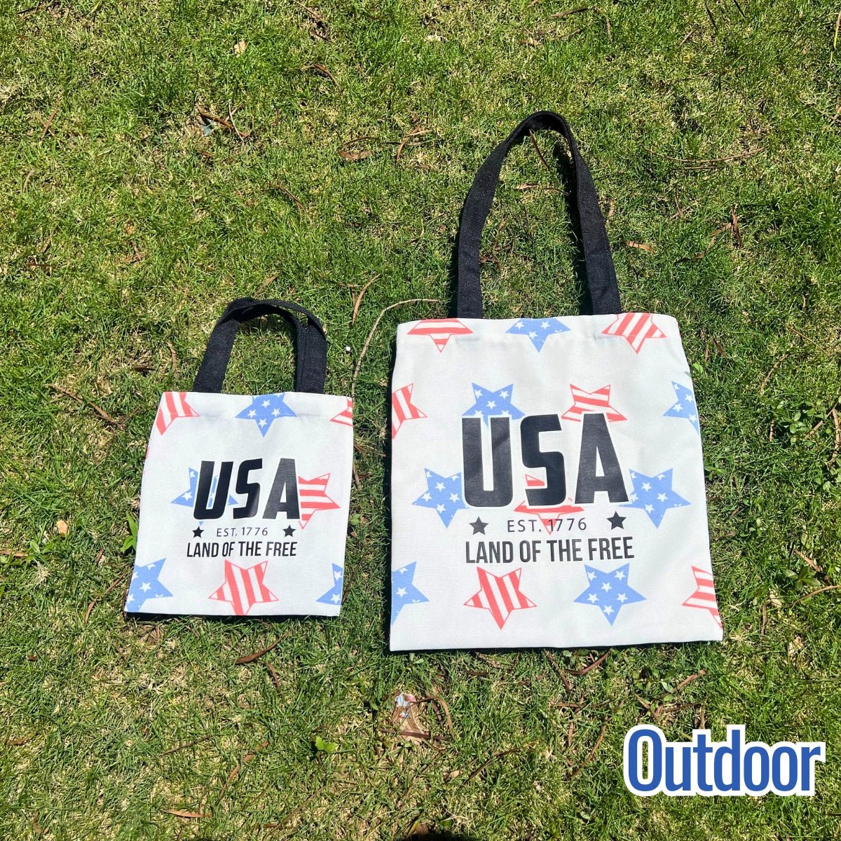 USA Flag Color - Changing Canvas Tote Bag | Magic Apparel & Gifts by Magivine