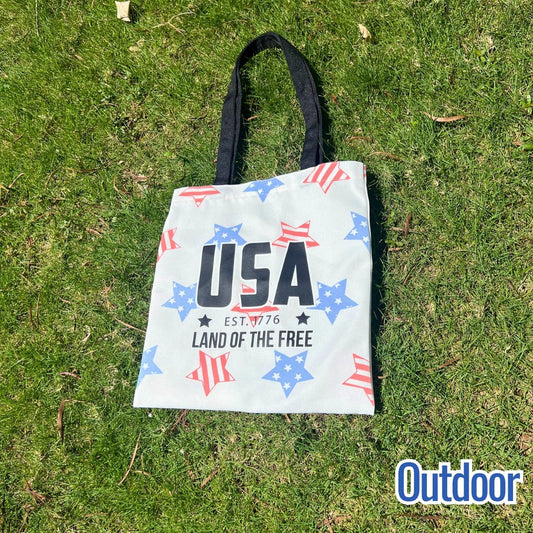 USA Flag Color - Changing Canvas Tote Bag | Magic Apparel & Gifts by Magivine