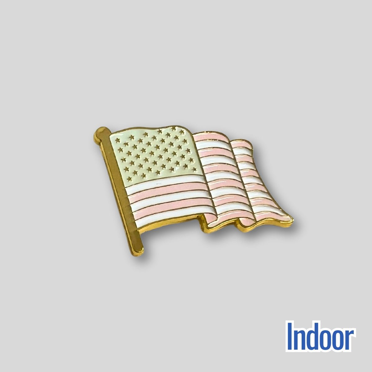 USA Flag Sun - Activated Color - Changing Enamel Pin | Magic Apparel & Gifts by Magivine