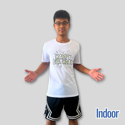 Happy Birthday Magic Shirt – Sun - Activated & Glow - in - the - Dark | Magic Apparel & Gifts by Magivine
