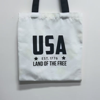 USA Flag Color-Changing Canvas Tote Bag