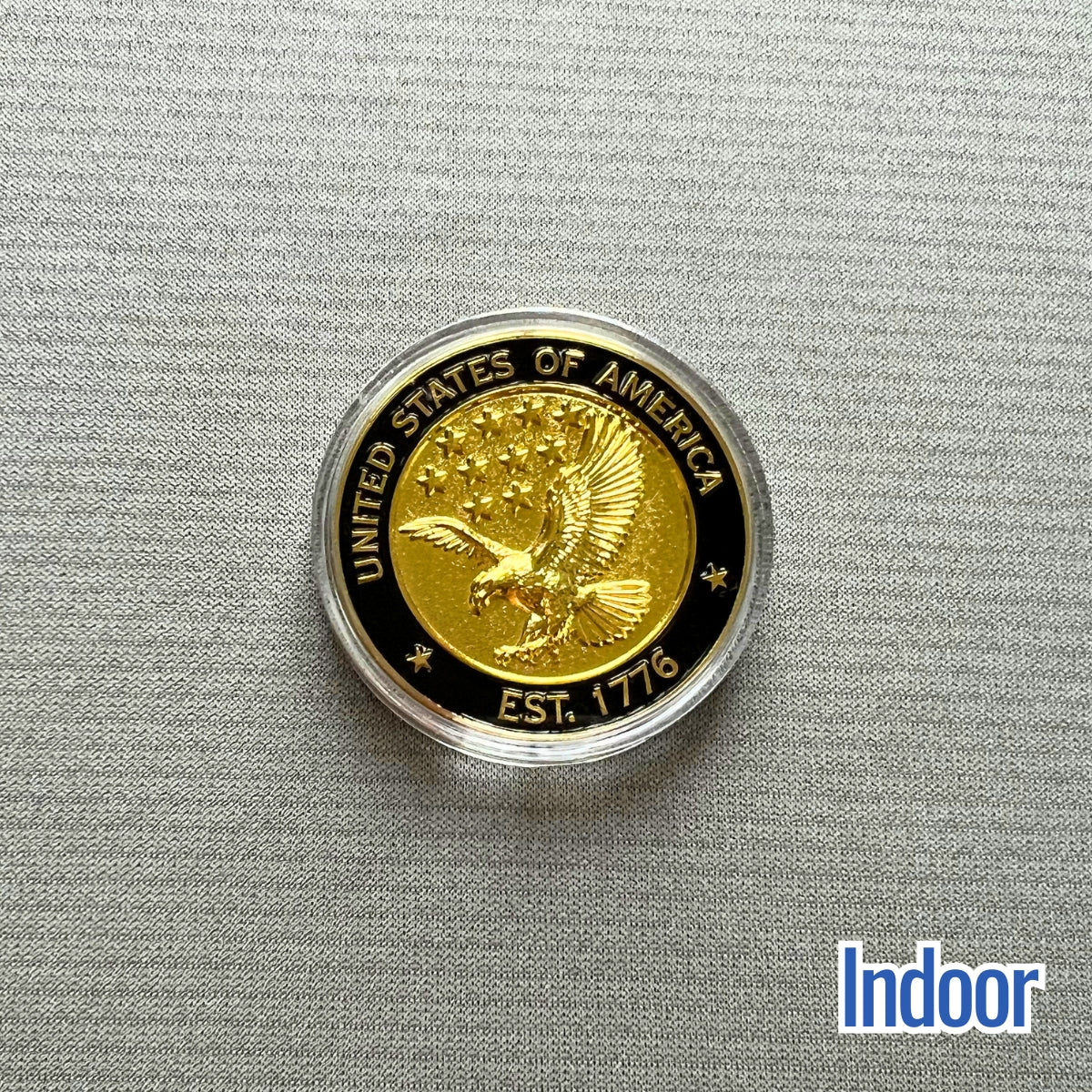 Sun - Activated USA Flag Challenge Coin | Magic Apparel & Gifts by Magivine