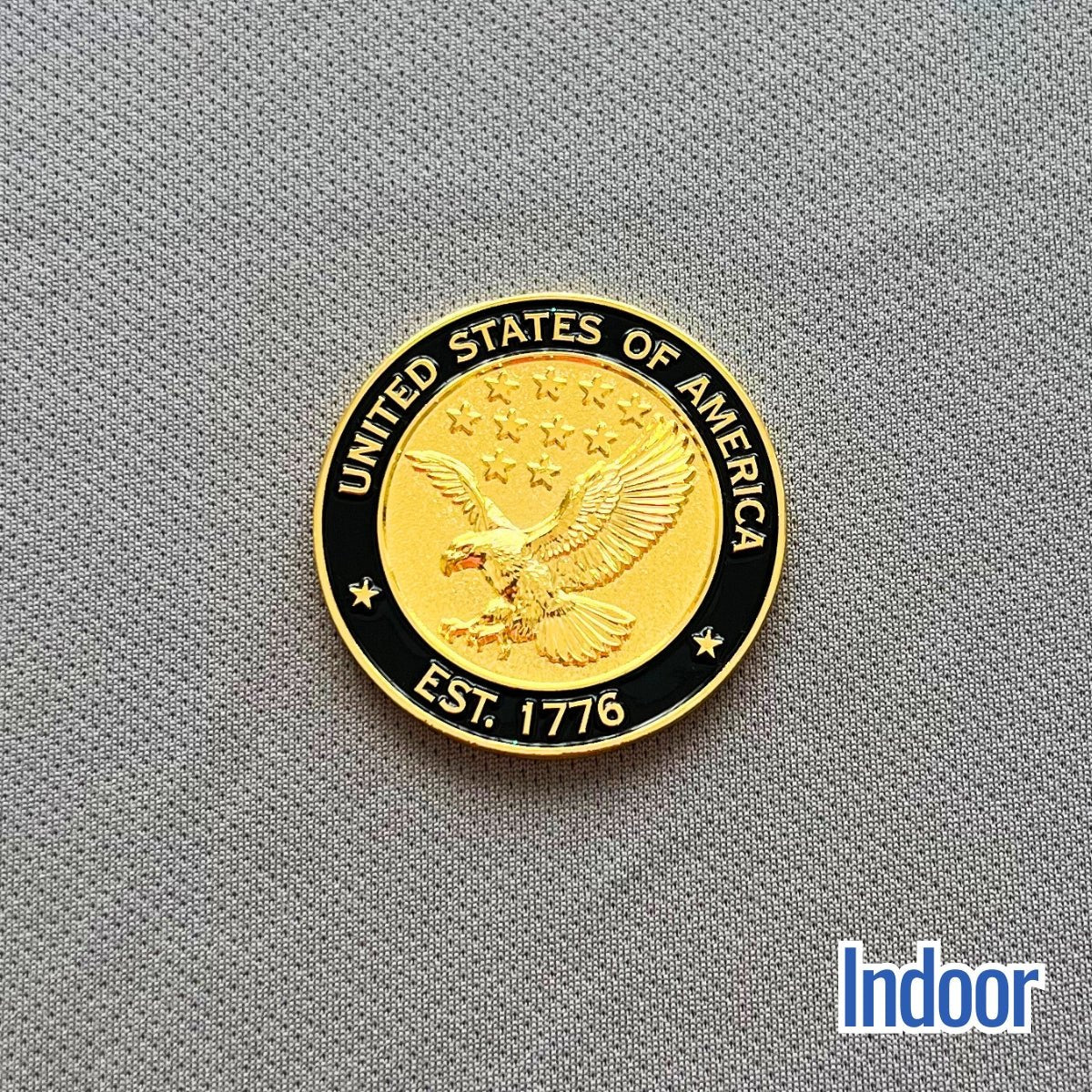 Sun - Activated USA Flag Challenge Coin | Magic Apparel & Gifts by Magivine