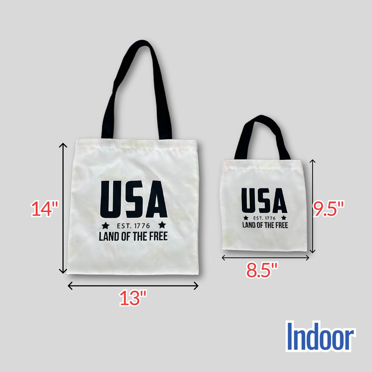 USA Flag Color - Changing Canvas Tote Bag | Magic Apparel & Gifts by Magivine
